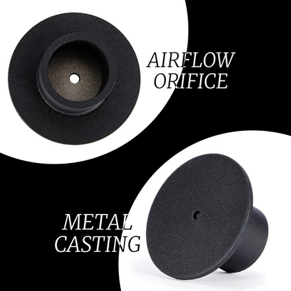 DEYBBY Black Metal Taper Candle Holders Set