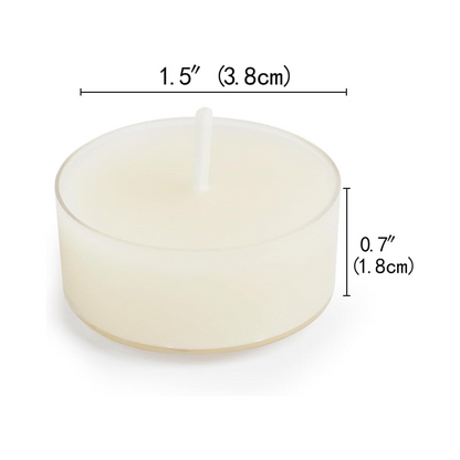 Natural White Beeswax Tealights, DEYBBY Handmade Beeswax Candles Set