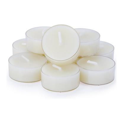 Natural White Beeswax Tealights, DEYBBY Handmade Beeswax Candles Set