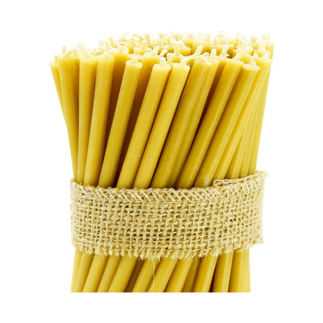 DEYBBY Beeswax Birthday Candles, Dripless and Smokeless, Eco Taper Candles for Home, Dinner, Cake, Prayer, Church, Hanukkah, Christmas