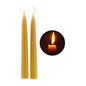 Pure Beeswax Taper Candles Set, Natural