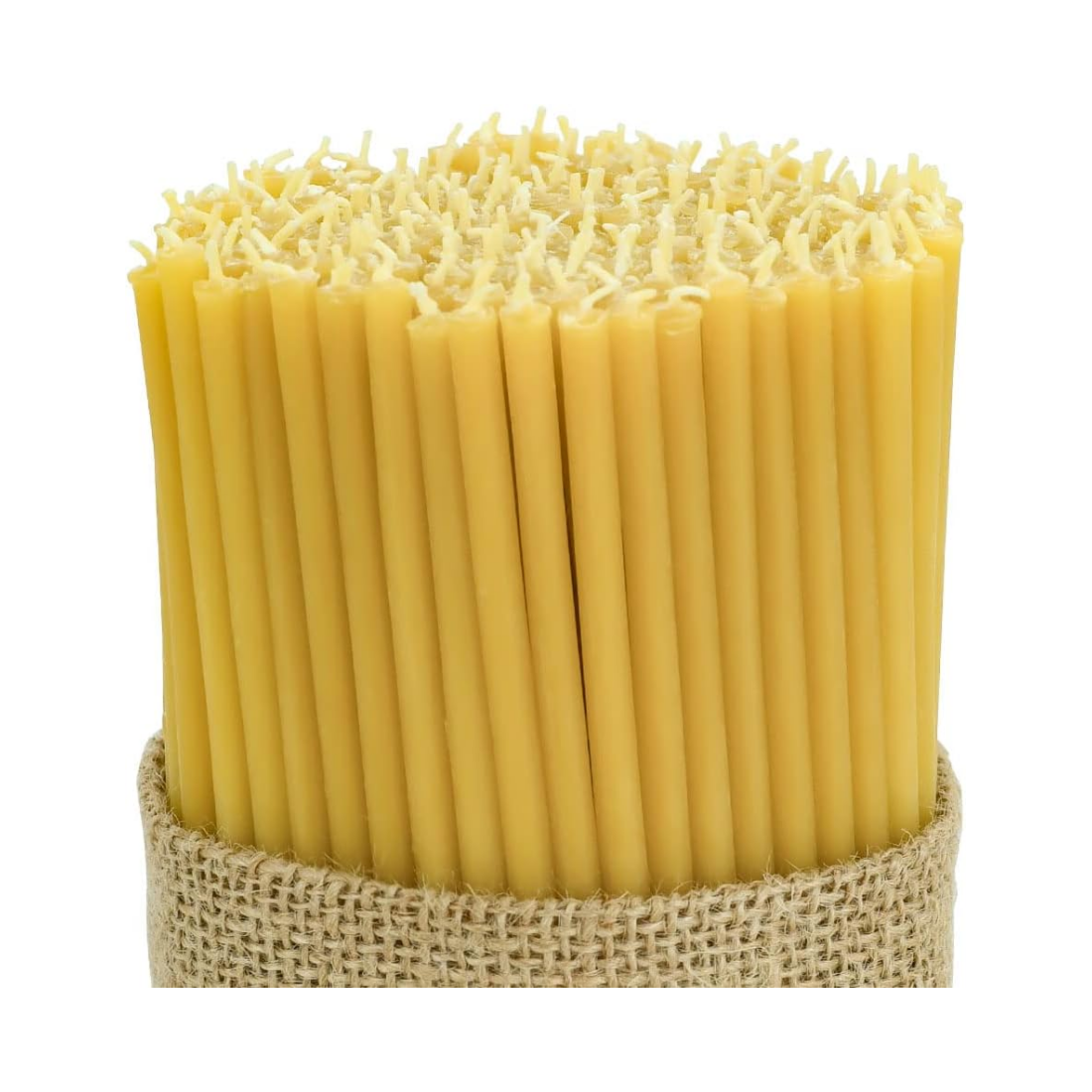 DEYBBY Beeswax Birthday Candles, Dripless and Smokeless, Eco Taper Candles for Home, Dinner, Cake, Prayer, Church, Hanukkah, Christmas