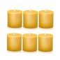 Beeswax Pillar Candles Set of 4, Smokeless Dripless Pure Beeswax Candle Set