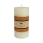 3" White Hand Rolled Beeswax Pillar Candle