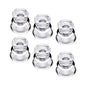 Clear Glass Candlestick Holders, Set of 2/4/6 Taper Candle Holders for Wedding, Decoration and Dinning