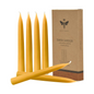 Pure Beeswax Taper Candles Set, Natural