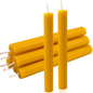 DEYBBY Handmade Beeswax Taper Candles, Dripless Wax Candles