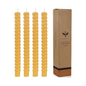Natural Spiral Beeswax Candles Set, Dripless and Smokless