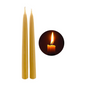 Pure Beeswax Taper Candles Set, Natural