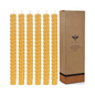 Natural Spiral Beeswax Candles Set, Dripless and Smokless