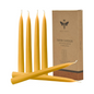 Pure Beeswax Taper Candles Set, Natural