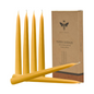 Pure Beeswax Taper Candles Set, Natural